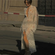 White Lace Maxi Dress