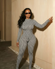 Houndstooth Jumpsuit (Final Restock)