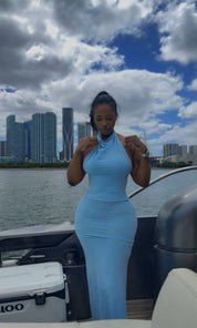 Kelli Halter Maxi Skirt Set