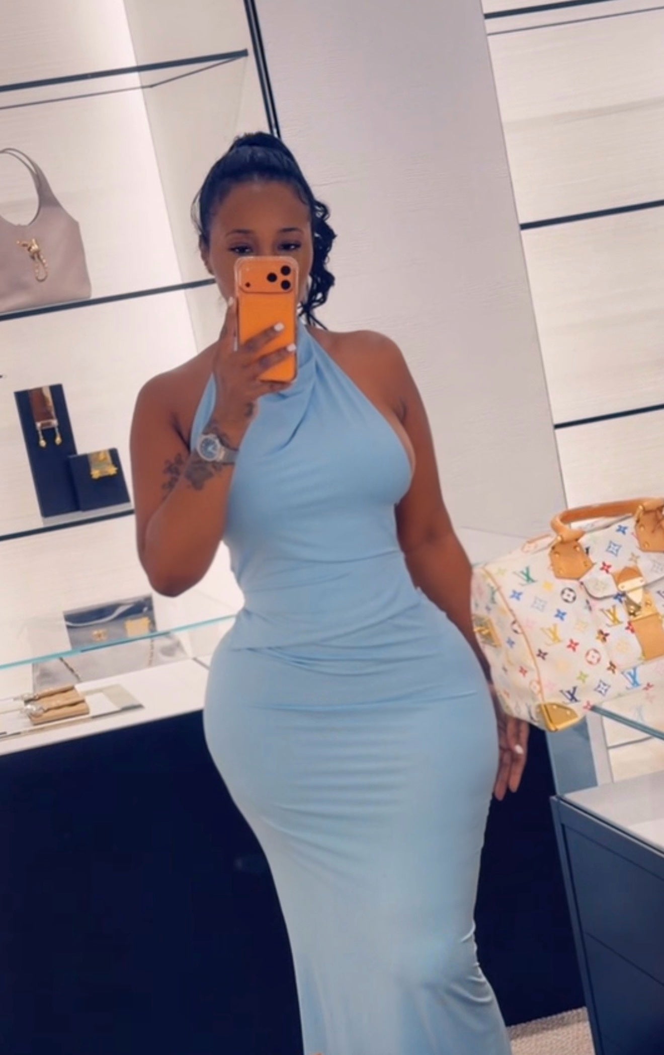 Kelli Halter Maxi Skirt Set