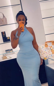 Kelli Halter Maxi Skirt Set