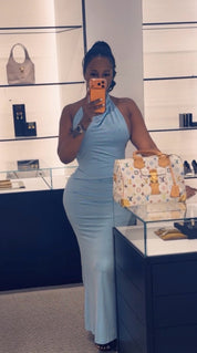 Kelli Halter Maxi Skirt Set