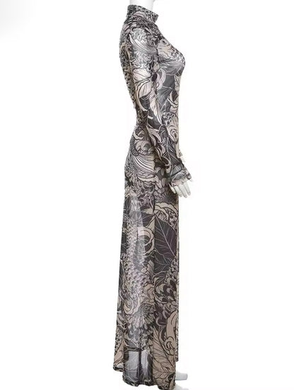 Kōhaku Maxi Dress