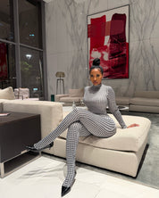 Houndstooth Jumpsuit (Final Restock)