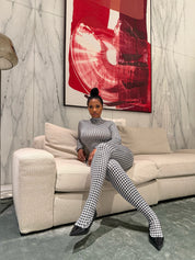 Houndstooth Jumpsuit (Final Restock)