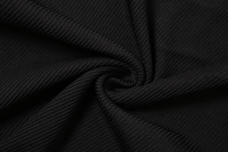 One Shoulder Ribbed Knitted Bodysuit
