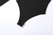 One Shoulder Ribbed Knitted Bodysuit