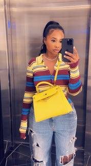 Paige Stripe Knitted Top