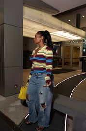 Paige Stripe Knitted Top