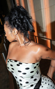 Polka Dot Silk Scarf