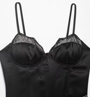 Sexy Lace Patchwork Corset
