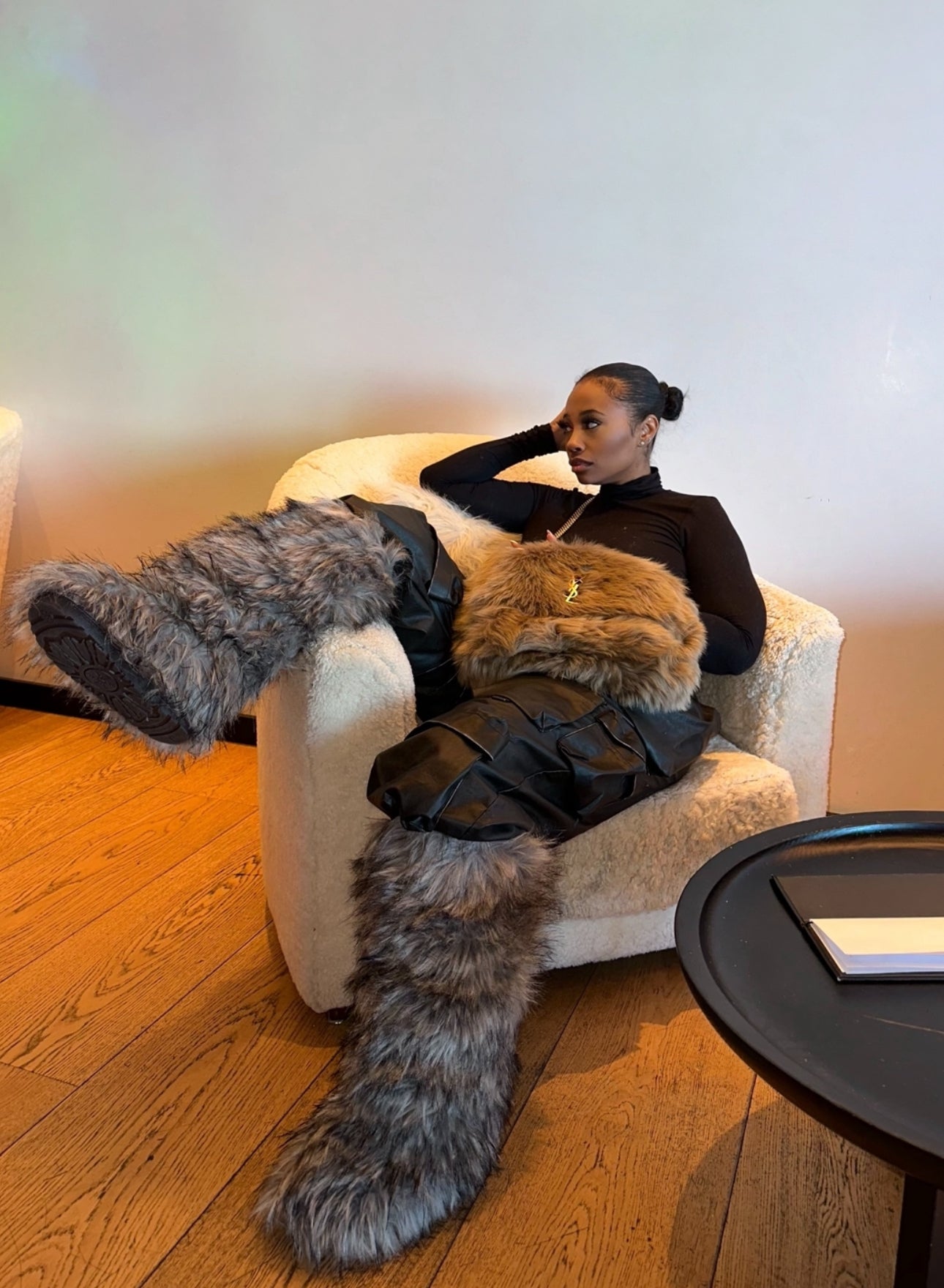 Knee HighFaux Fur Boots