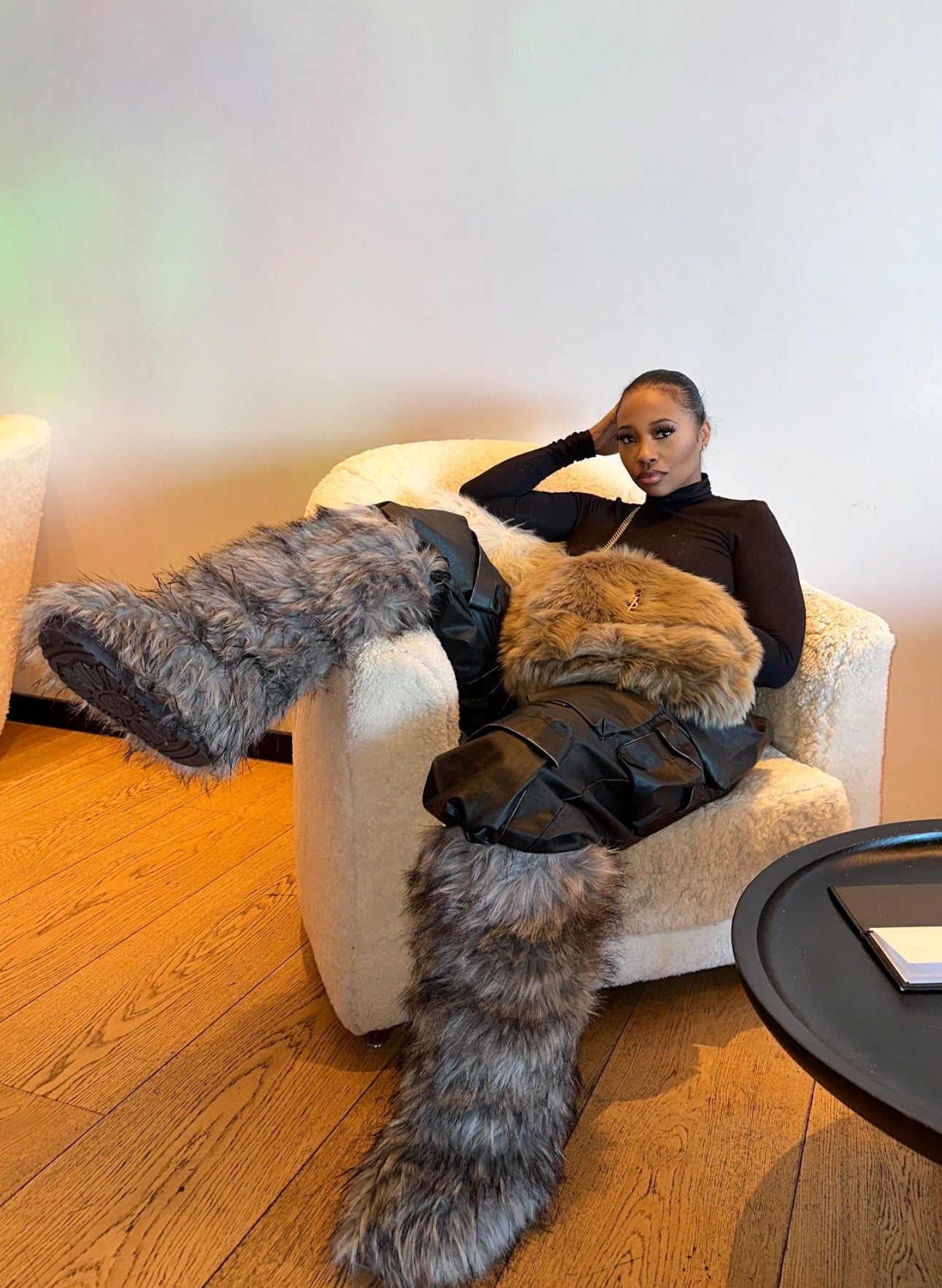 Knee HighFaux Fur Boots