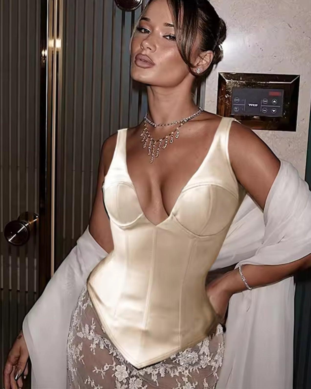 Champagne Hour Corset Top