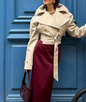 Cropped Trench Coat