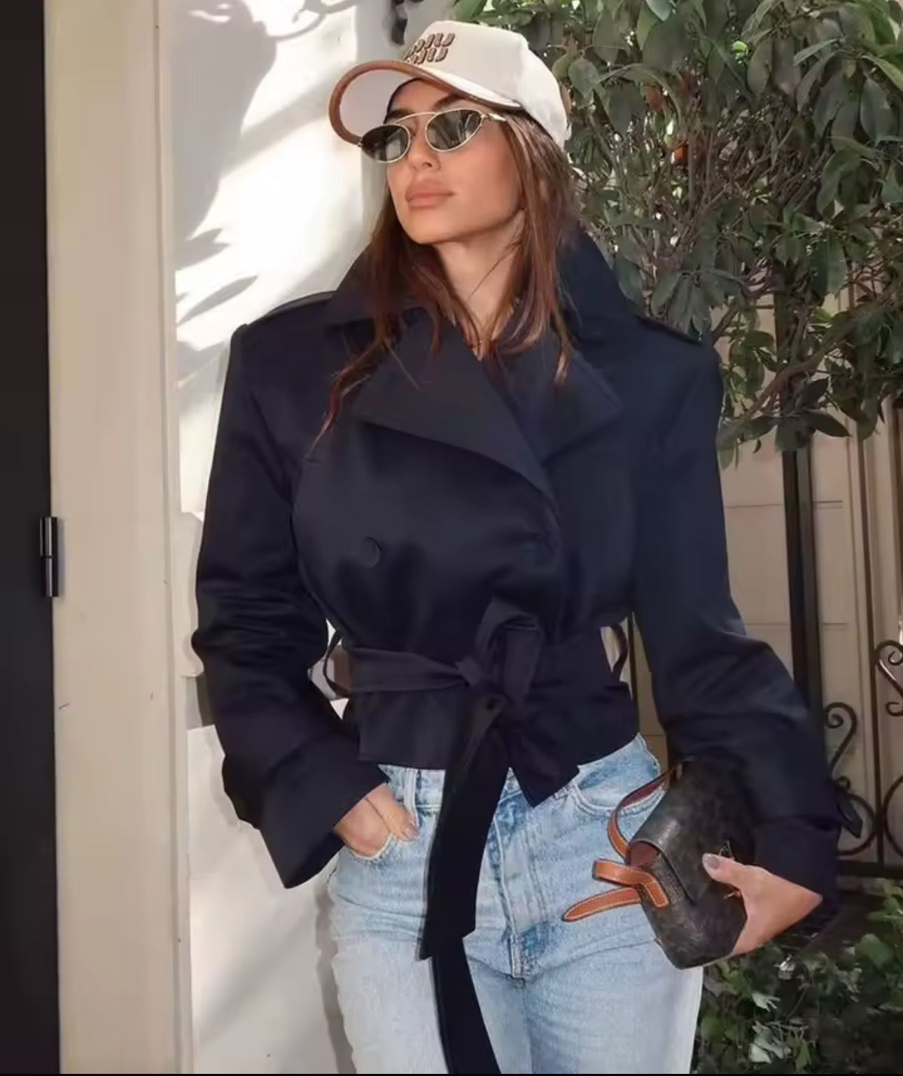Cropped Trench Coat