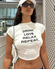 Drink Love Relax Repeat Tee