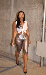 Shiny Metallic Leggings