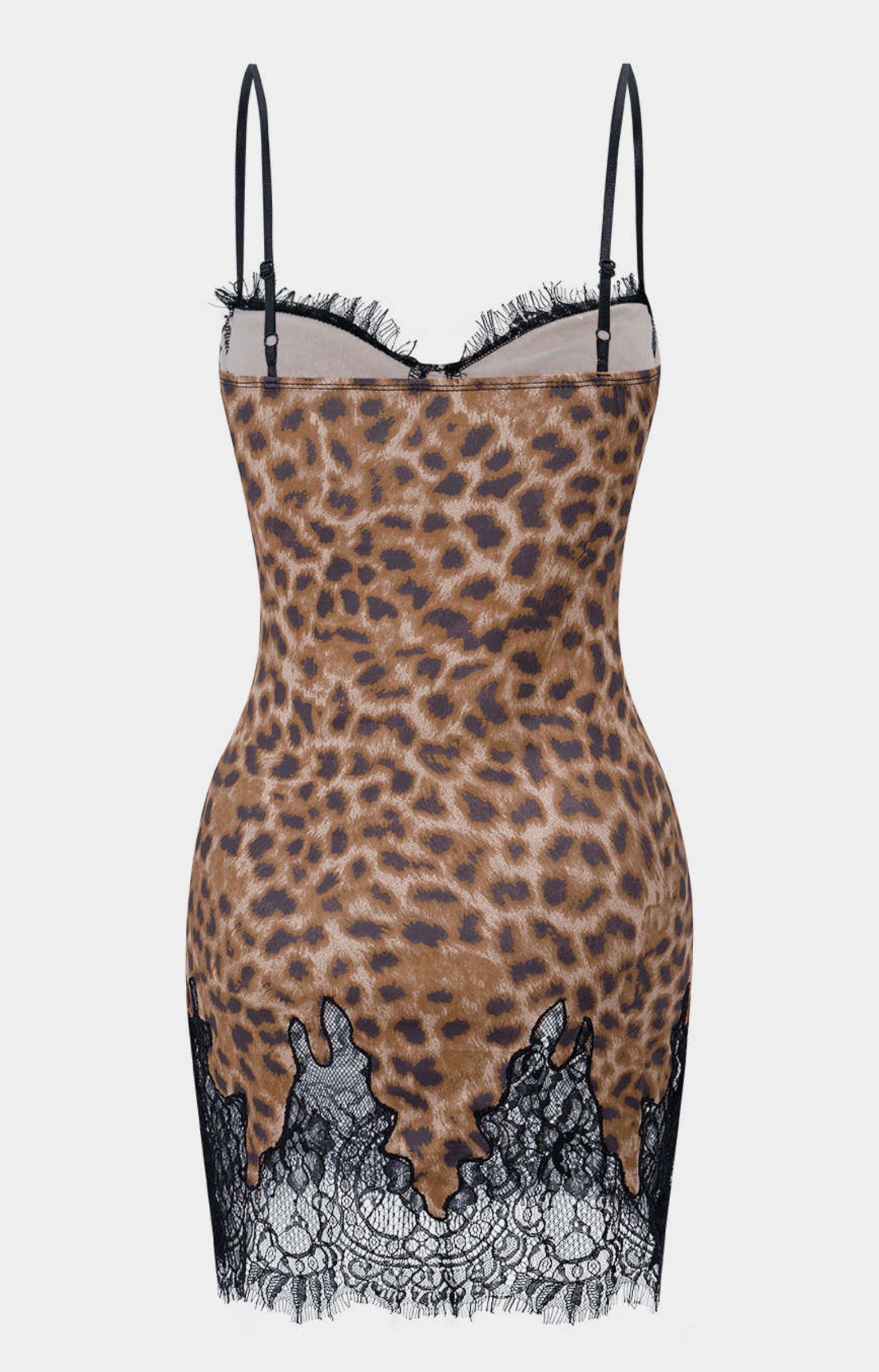 Lace Leopard Mini Dress