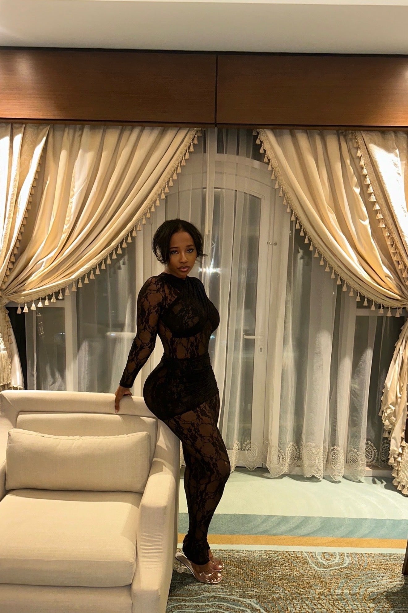 Barely There Jumpsuit - Black