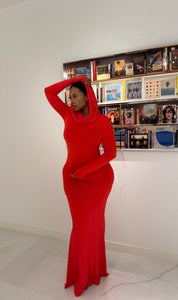 Hooded Maxi Dress