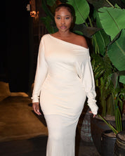 Off-Shoulder Maxi Dress