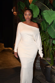 Off-Shoulder Maxi Dress