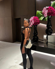 Racerback Zip Up Jumpsuit