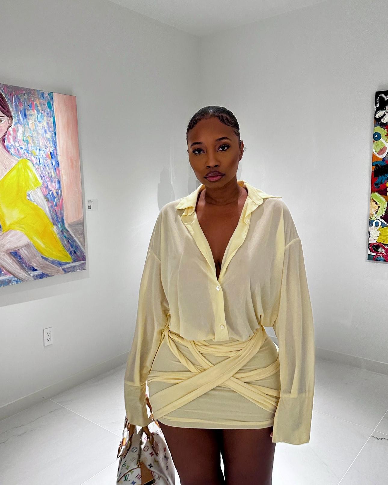 Lemon Drop Mini Dress