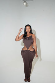 Monte Carlo Maxi Dress - Chocolate