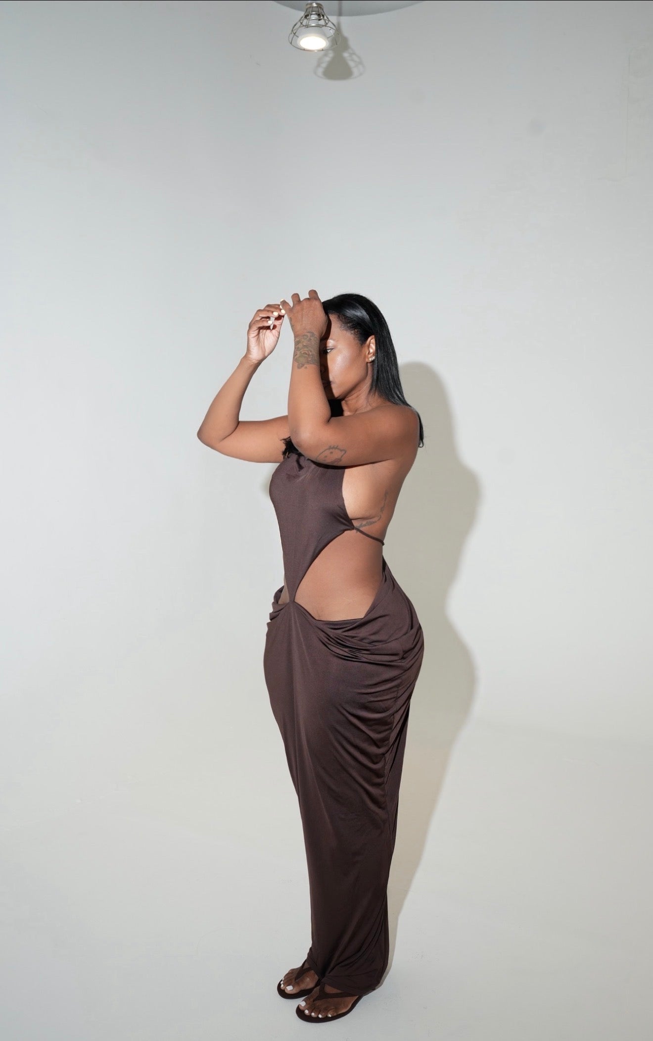 Monte Carlo Maxi Dress - Chocolate