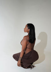 Monte Carlo Maxi Dress - Chocolate