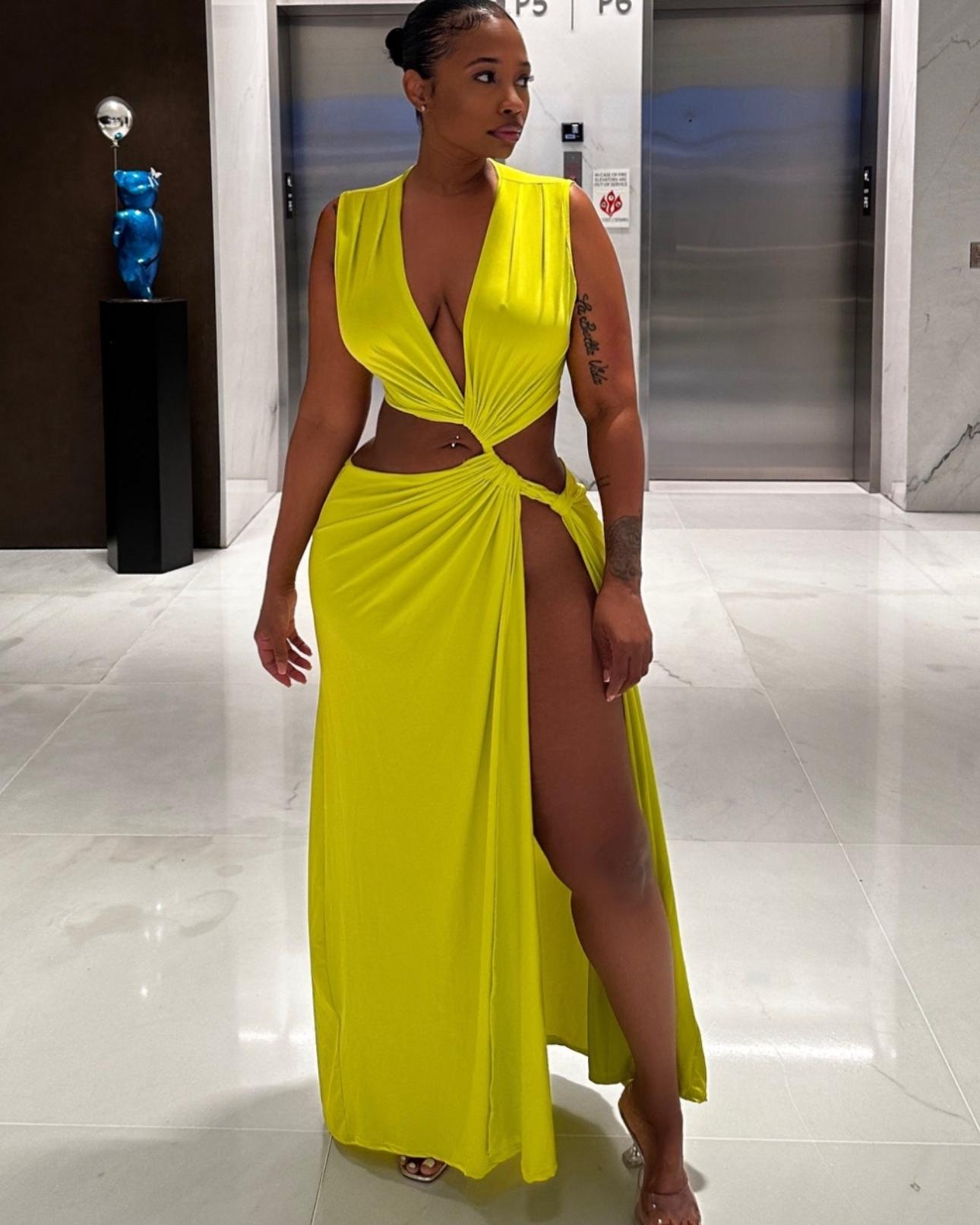 Bahamas Cut Out Maxi Dress