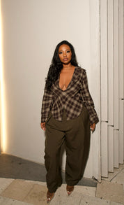 Olive Tailored Trousers