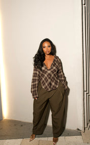 Olive Tailored Trousers