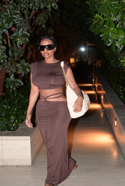 Mocha Mami Skirt Set