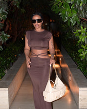 Mocha Mami Skirt Set