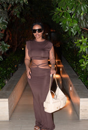 Mocha Mami Skirt Set