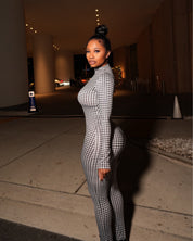 Houndstooth Jumpsuit (Final Restock)