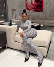 Houndstooth Jumpsuit (Final Restock)
