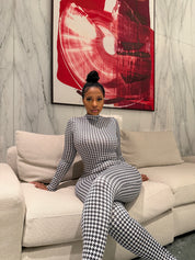 Houndstooth Jumpsuit (Final Restock)