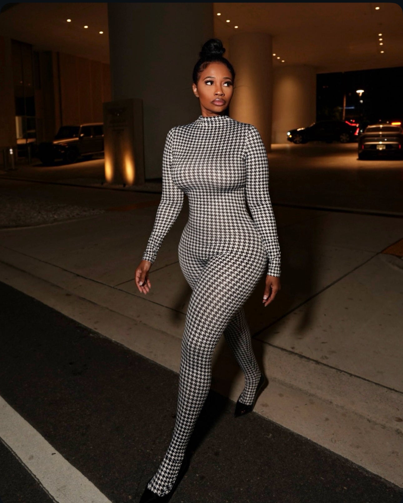 Houndstooth Jumpsuit (Final Restock)