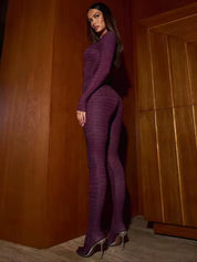 Maroon Croc Jumpsuit