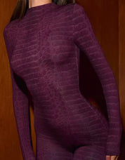 Maroon Croc Jumpsuit