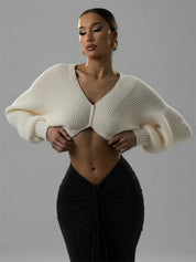 Frappe Knit Crop Sweater