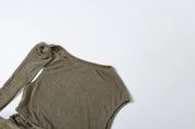 Olive Maxi Skirt Set
