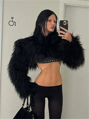 Furry Crop Jacket