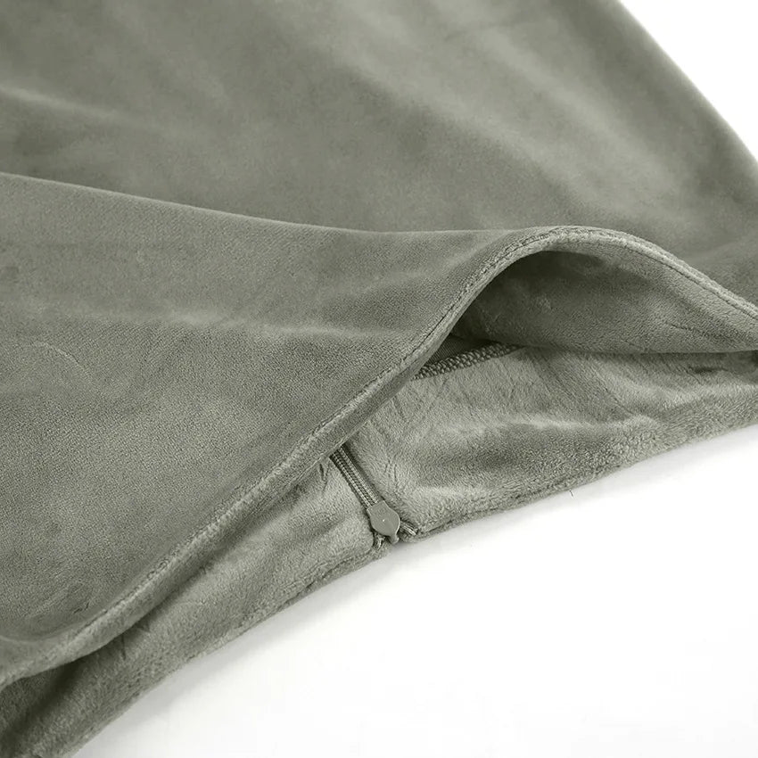Sage Velvet Mermaid Skirt