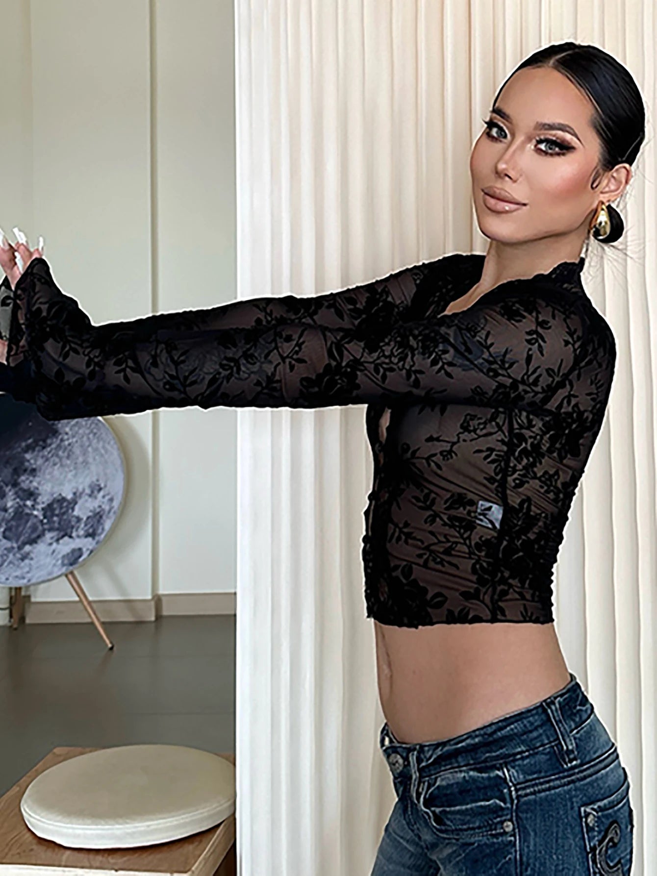 Kelsey Lace Mesh Top