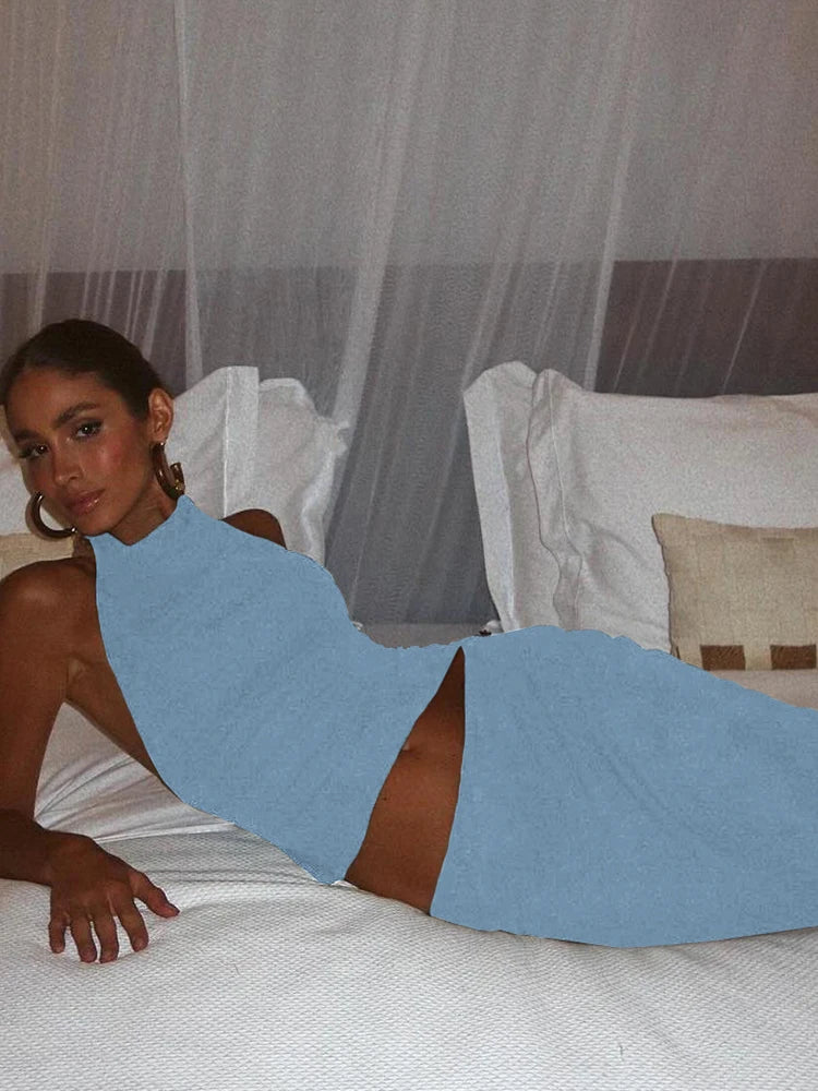 Bora Bora 2 Piece Halter Skirt Set